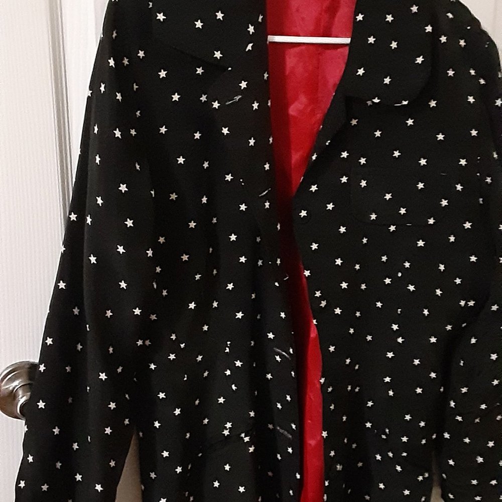 Black and white jacket custom made